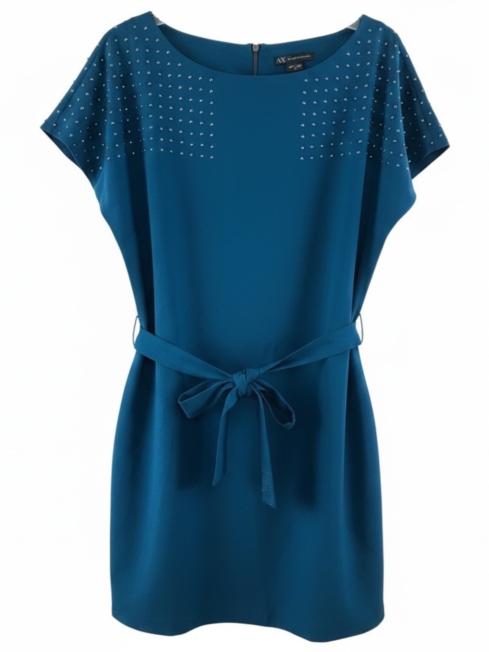 Armani Exchange Studded Teal Dress - size 8 🌟